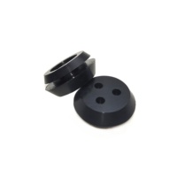 Bouchon d'étanchéité rond à trois trous, trou de 10 mm, en silicone, étanche à l'eau et à la poussière, directement de l'usine