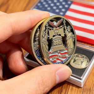 Pièce <span class=keywords><strong>de</strong></span> monnaie personnalisée 2D 3D en alliage <span class=keywords><strong>de</strong></span> zinc, pièces <span class=keywords><strong>de</strong></span> monnaie personnalisées plaquées or, argent, cuivre, émail, collection <span class=keywords><strong>de</strong></span> souvenirs, pièce <span class=keywords><strong>de</strong></span> monnaie <span class=keywords><strong>de</strong></span> défi en métal personnalisée - Product Image 4