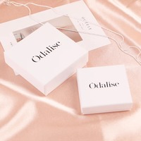 Boîte d'emballage cadeau personnalisée en papier rigide pour bracelet, bijoux de luxe avec logo Emballage de collier pour boîtes à bijoux