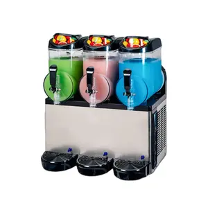 Slush máquina de gelo 3 tigelas granita comercial, máquina para fazer sorvete