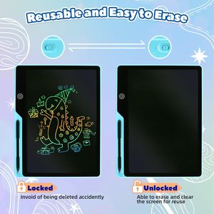 <span class=keywords><strong>Tablette</strong></span> d'écriture LCD pour enfants Rechargeable 13 pouces <span class=keywords><strong>Tablette</strong></span> en plastique écologique 3-12 ans Garçons Filles Noël - Product Image 4