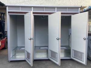Supergünstige Outdoor WC-Kabine mit Grafischem Design, Mobile Toilette, Mobiles Badezimmer mit Dusche, Tragbare Toilette für Kinder - Product Image 4