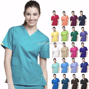 Uniformes de <span class=keywords><strong>maternidad</strong></span> con cuello en V Unisex de alta calidad/pijamas uniformes de <span class=keywords><strong>hospital</strong></span> suaves y cómodos modelo OEM en China - Product Image 5