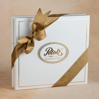 Boîte-cadeau de gâteries méditerranéennes décadentes personnalisées à 3 couches pour les desserts de l'Aïd Moubarak Boîtes de dattes en papier pour l'appréciation et les félicitations