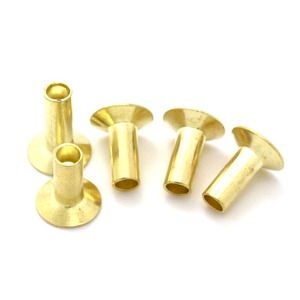 Remache de metal de latón semihueco personalizado con servicio integral de fábrica china - Product Image 1