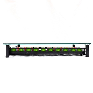 4 rangées 40 dosettes Nespresso Porte-capsules de café Porte-tiroir de bureau <span class=keywords><strong>Organisation</strong></span> de <span class=keywords><strong>cuisine</strong></span> en métal pour capsules de café avec dessus en verre - Product Image 3