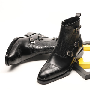 Personnalisé Hommes de Cheville Bottes Offre Spéciale En Cuir Oxford Bottes pour hommes En Cuir de haute Qualité Cheville Formelle Robe En Cuir Bottes Pour Hommes - Product Image 3