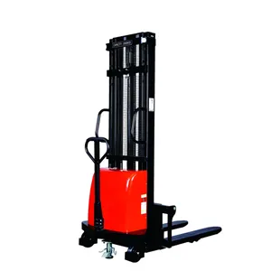2000KG 1600/2000/2500/3000/3500MM Composite walk type full electric pallet stacker very narrow aisle reach truck forklift