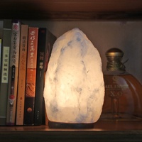 High Quality Pure White Himalayan Salt Crystal Lamps Home Decorative Rough Hill Shape for Yoga Practice