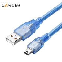 Câble Mini USB 5P haute vitesse avec double anneau magnétique pour outil de diagnostic automobile