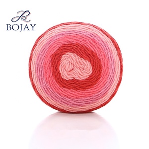 Bojay Nouvelle Haute Qualité Crochet Fil De Gâteau 3Nm/4, Coloré Écharpe <span class=keywords><strong>À</strong></span> <span class=keywords><strong>Tricoter</strong></span> Fantaisie 100% <span class=keywords><strong>Laine</strong></span> Fil De Gâteau 50g par balle - Product Image 1
