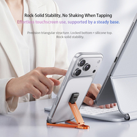 Mini Cep Ultra Hafif Alüminyum Alaşımlı Taşınabilir Katlanabilir Telefon Standı 180 Derece Ayarlanabilir Anahtarlıkla Asılabilir Seyahat için