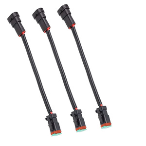 Faisceau de câblage automobile personnalisé 18AWG 12CM avec kit de connecteurs H11 H8 DT DTP pour voiture - Product Image 1