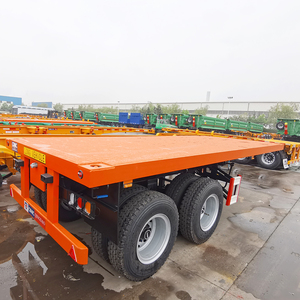 공장 직영 20톤 저상 화물 트럭 40톤 좋은 가격 및 품질의 2축 평판 트레일러 - Product Image 6