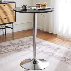 Mesa de Centro Redonda Moderna de Estilo Europeo de Lujo con Patas Elevables Ajustables de Metal, Mesa de <span class=keywords><strong>Bar</strong></span>, Mesa de Comedor para <span class=keywords><strong>Bar</strong></span> o Cafetería - Product Image 4
