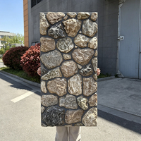 Pierres artificielles pour jardin, panneau mural en pierre artificielle PU, panneaux muraux pour décoration intérieure et extérieure, contour de cheminée