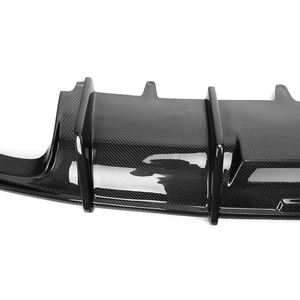 Difusor Trasero Estilo <span class=keywords><strong>A6</strong></span> <span class=keywords><strong>C8</strong></span> KB Sin Luz para <span class=keywords><strong>Audi</strong></span> C7.5 <span class=keywords><strong>A6</strong></span> S6 Sline 2016-2018, Difusor de Parachoques Trasero de Fibra de Carbono Real - Product Image 5