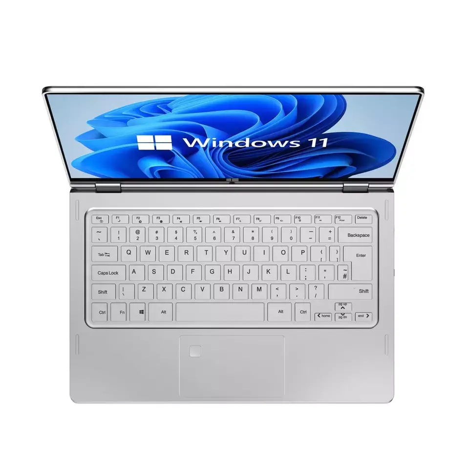 High quality 13.3 inch Touch Screen WIN11 Laptop 360 Degree Rotary 12GB RAM 1TB Portable Fingerprint Unlock Laptop yoga computer