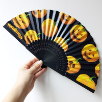 Accessoires de maquillage DIY écologiques en bambou, style européen et américain, avec éléments d'horreur (citrouille, sorcière) pour le Festival des Fantômes d'Halloween