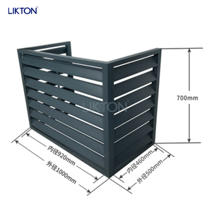 Matériau de construction décoratif <span class=keywords><strong>mur</strong></span> découpe Laser couverture de climatisation en aluminium pour l'extérieur - Product Image 2