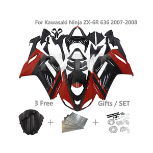 Kit de carenado de motocicleta para <span class=keywords><strong>Kawasaki</strong></span> <span class=keywords><strong>Ninja</strong></span> <span class=keywords><strong>636</strong></span> 2007 <span class=keywords><strong>2008</strong></span> ZX636 ZX6R, juego de carenados de ABS personalizado, accesorios, K0607-115a - Product Image 1