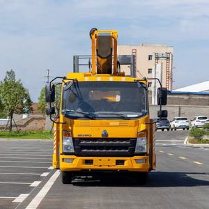 होवो काम मंच 4x2 डीजल इंजन 30 मीटर टेलीस्कोपिक बूम लिफ्ट वाहन रिमोट कंट्रोल ऑपरेशन - Product Image 2