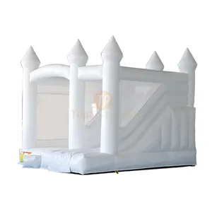 Baby Jumping Mini White Bouncy Castle White Inflatable Bouncer For Kids