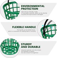 Panier de transport pour balles de golf en plastique de haute qualité, capacité 50, 75, 100, 150 balles, conteneur de rangement pour balles de golf avec poignée pour le practice.