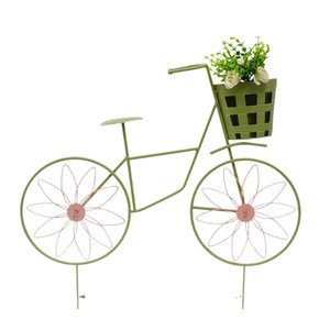 Support de fleurs en résine époxy simple, sculpté artistiquement, pour jardin, pelouse, extérieur, vélo, ornement de jardin, fabrication en usine - Product Image 5