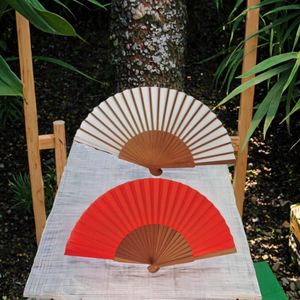 Éventail pliant vintage en bambou de 33 cm, écologique, artisanal, pour Halloween, mariage ou danse - Product Image 2