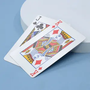 Juego de cartas de plástico personalizado para adultos, alta calidad, impresión cuadrada, cartas de juegos de mesa