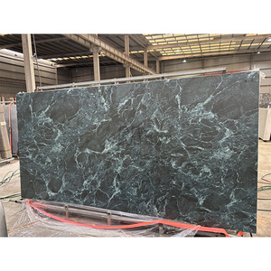 Azulejos de Cerámica Esmaltada Brillante con Diseño de Mármol Verde Pradas de 2700x1200mm, Losas de Piedra Sinterizada para Paredes y Pisos, Ladrillo Refractario para el Hogar - Product Image 1