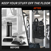 Sac de Sport Magnétique de Fitness Bandoulière Personnalisable avec Logo, Porte-Bouteille Magnétique Intégré et 4 Aimants
