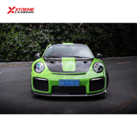 Kits de carrosserie XTREME GT2 RS Style en matériau PP pour Porsche 911 991.2 : Lame de pare-chocs avant, Jupes latérales, Diffuseur arrière, Spoiler, Splitter
