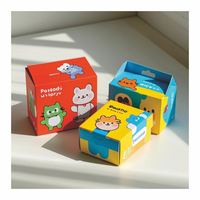 Boîte de papier portable personnalisée Macaron de vente chaude