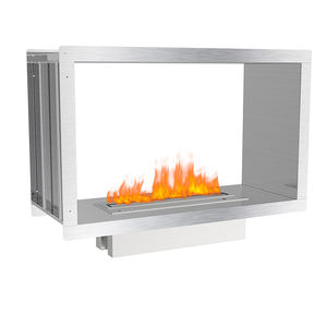 Cheminée à ouverture Double face 1800mm pour l'intérieur, brûleur moderne et personnalisé à l'alcool - Product Image 4