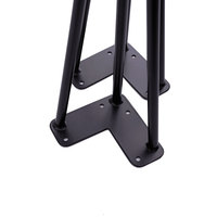 Nouveau design de pieds en acier pour table basse ou table à manger, pieds en forme d'épingles à cheveux, meubles en métal bon marché