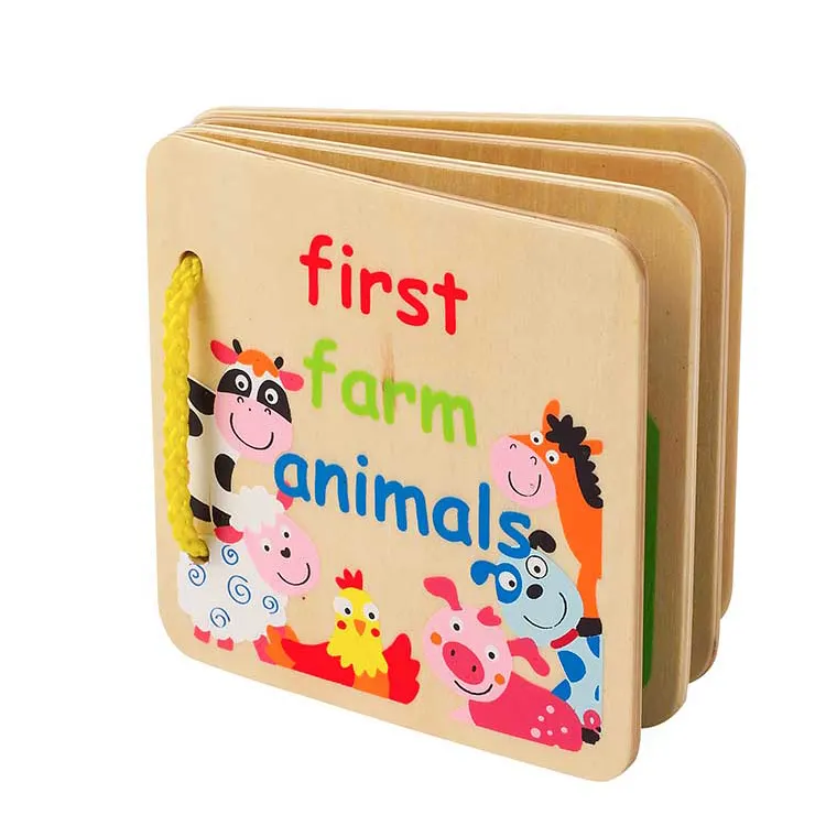 Wholesale Customization Vegetables Cognitive Toy Mini Fruit Wooden Puzzle Kids Learning Books