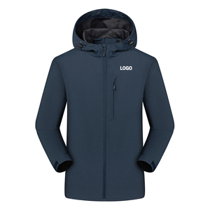 High Quality Durable Fleece Fabric Outdoor <strong>Jacket</strong> for Spring Autumn Customized Logo Embroidery Stand Windproof <strong>Waterproof</strong> <strong>Thin</strong> - Product Image 1