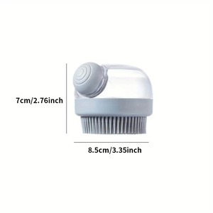 Cepillo de baño de silicona para <span class=keywords><strong>perros</strong></span> con dispensador de jabón, herramienta de champú para masaje de aseo de mascotas, herramienta de baño para <span class=keywords><strong>perros</strong></span> y gatos - Product Image 2