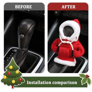Custom Christmas <strong>Cars</strong> Cover Manual Automatic Shift Knob Fleece Blank <strong>Car</strong> Gear <strong>Hoodie</strong> Pullover <strong>Hoodie</strong> - Product Image 3