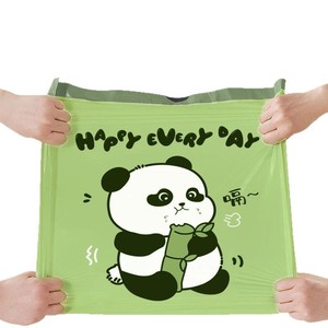 Cute Panda Trash Bags Thickened Tear-Free Drawstring Multipurpose Household Use 50 Pcs - Product Image 3