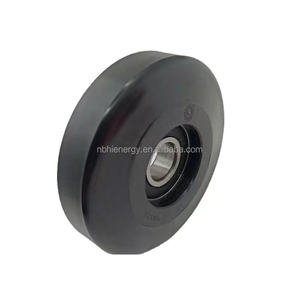 Roda <span class=keywords><strong>Pulley</strong></span> Plastik Bulat Nylon 8x30x10mm dengan Bantalan untuk Sistem Pengangkat Pintu Geser dan Jendela - Product Image 3