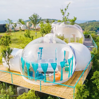 Dôme géodésique préfabriqué pour complexe hôtelier, tente en forme de bulle NANXIANG, design moderne, maisons en dôme en PVC