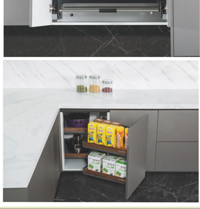 Meubles <span class=keywords><strong>de</strong></span> <span class=keywords><strong>cuisine</strong></span> intelligents modulaires avec éclairage LED <span class=keywords><strong>sous</strong></span>-armoire à intensité variable et <span class=keywords><strong>plan</strong></span> <span class=keywords><strong>de</strong></span> <span class=keywords><strong>travail</strong></span> en pierre frittée sur mesure - Product Image 6