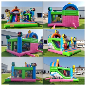 Castillo Inflable Comercial <span class=keywords><strong>de</strong></span> PVC <span class=keywords><strong>de</strong></span> 0.55mm con Tobogán, Modelo <span class=keywords><strong>Cocomelon</strong></span>, para Niños, Ideal para Alquiler en Eventos - Product Image 6
