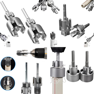 Set di 2 Utensili per Filettatura Tubi 1/2 3/4 Pollici, Taglierina Interna ed Esterna per Tubi in PVC e Metallo, Compatibile con Trapano Elettrico - Product Image 2