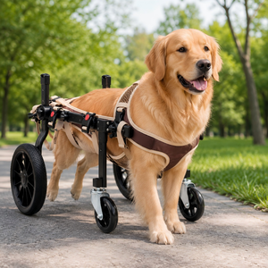 <span class=keywords><strong>Chariot</strong></span> de rééducation léger à quatre roues avec support <span class=keywords><strong>d</strong></span>'équilibre stable <span class=keywords><strong>pour</strong></span> chiens de petite, moyenne et grande taille - Fauteuil roulant <span class=keywords><strong>pour</strong></span> <span class=keywords><strong>chien</strong></span> - Product Image 1