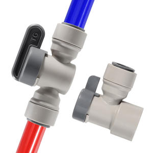 Vanne d'arrêt droite en ligne, raccord rapide de tuyau de tuyau de 3/8 '', joint de raccord enfichable de tube de bière, interrupteur de distributeur d'infusion - Product Image 1