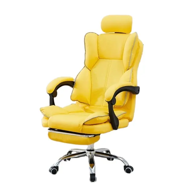 Özel renkli ucuz Pu deri oyun sandalyesi Silla Gamer yarış bilgisayar oturma odası ofis için ayak dayayacaklı sandalye